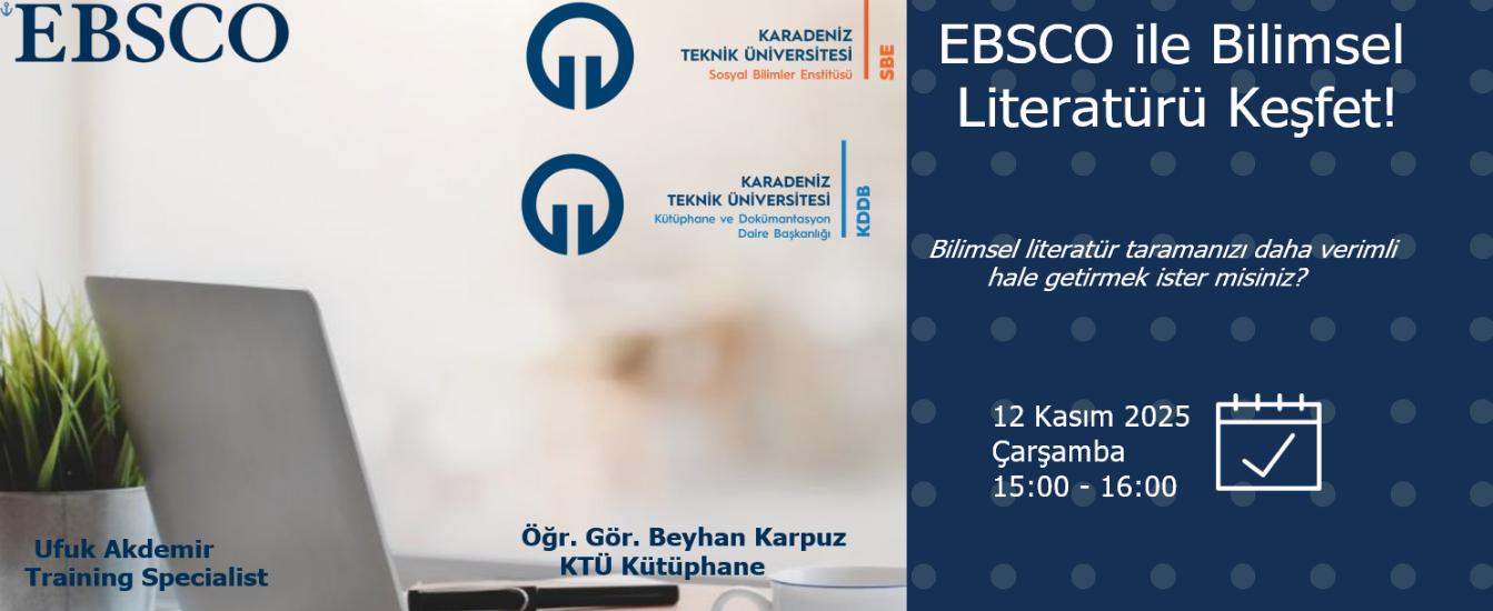 EBSCO İle Bilimsel Literatürü Keşfet!