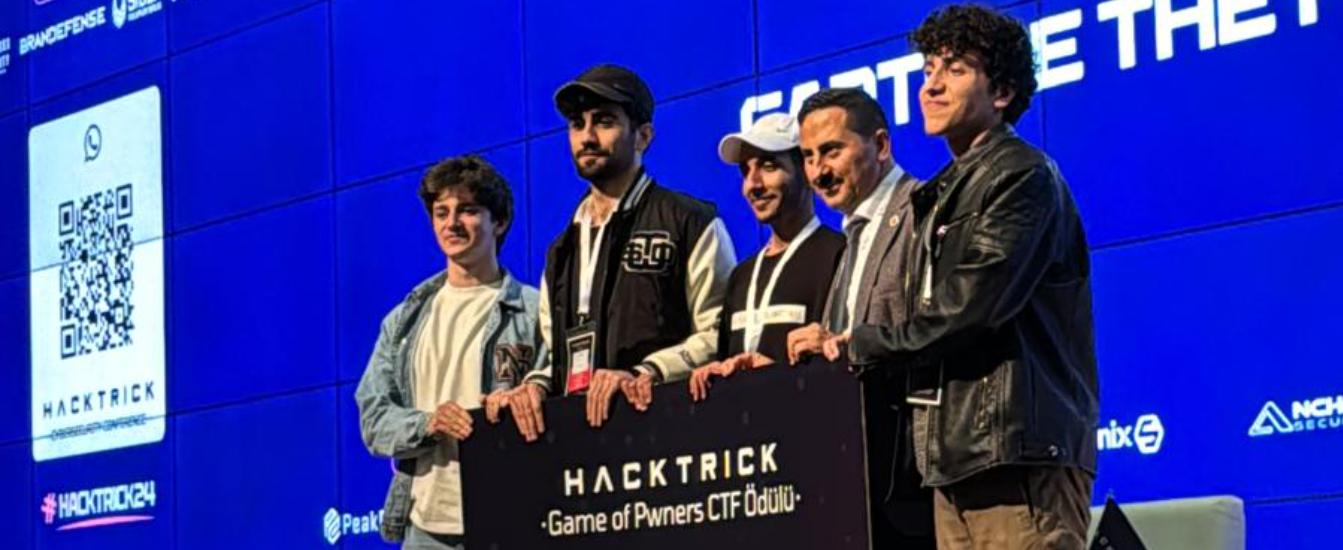 HACKTRICK <Game of Pwners CTF Ödülü> Yarışmada 2. olan öğrencilerimizi tebrik ederiz.