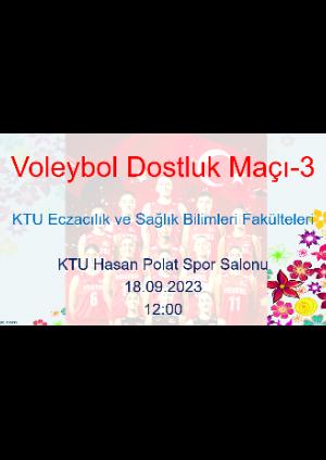 Fakülteler Arası Voleybol Maçı