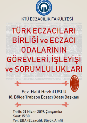 Türk Eczacıları Birliği ve Eczacı Odaları Tanıtım Semineri   