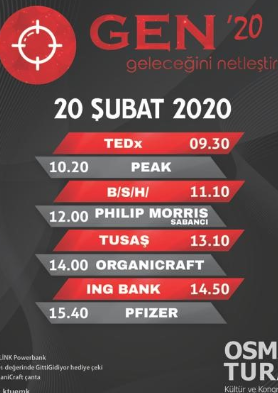 GEN'20 Etkinliği düzenlenmiştir. 