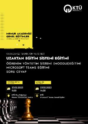 KTÜ Uzaktan Eğitim Sistemi Eğitimi