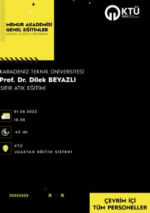 "Sıfır Atık" Eğitimi Sizleri Bekliyor