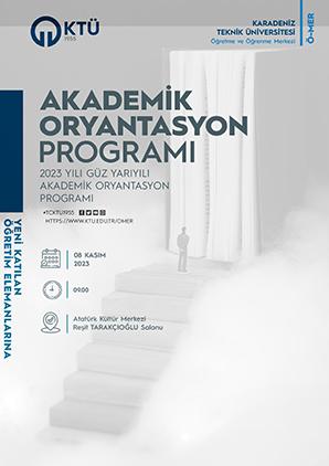 2023-2024 Eğitim Yılı Güz Yarıyılı Akademik Oryantasyonu Programı