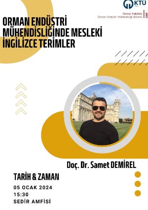 Orman Endüstri Mühendisliğinde Mesleki İngilizce Terimler