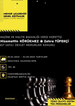 657 Sayılı Devlet Memurları Kanunu Eğitimi