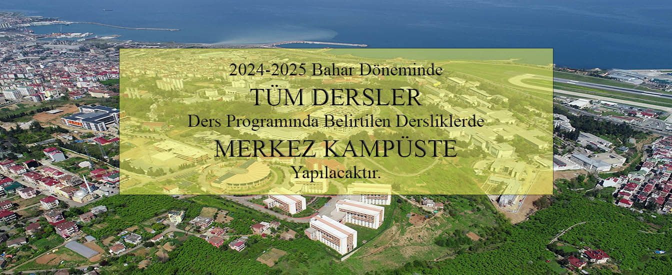 Merkez Kampüs Ders Duyurusu