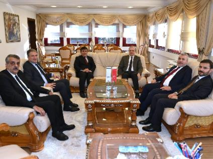 ÖSYM Başkanı Prof. Dr. Bayram Ali ERSOY, Rektörümüz Prof. Dr. Hamdullah ÇUVALCI ile Bir Araya Geldi