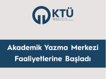 Akademik Yazma Merkezi Faaliyetlerine Başladı