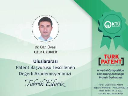 Akademisyenimizin Uluslararası Patent Başvurusu Tescillendi
