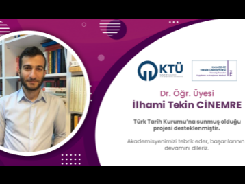 Akademisyenimize Türk Tarih Kurumu'ndan Proje Desteği