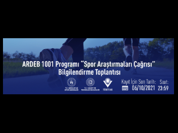 ARDEB 1001 Programı Spor Araştırmaları Çağrısı 