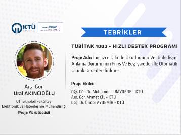 Akademisyenimize TÜBİTAK Proje Desteği