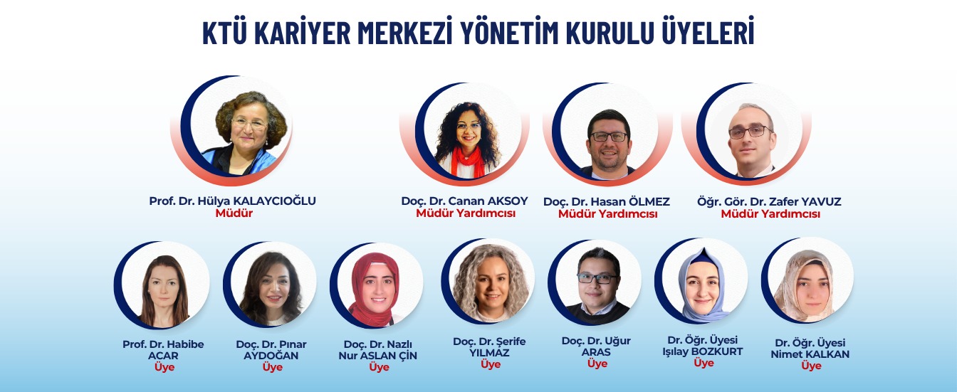 KTÜ Kariyer Merkezi Yönetim Kurulu Üyeleri